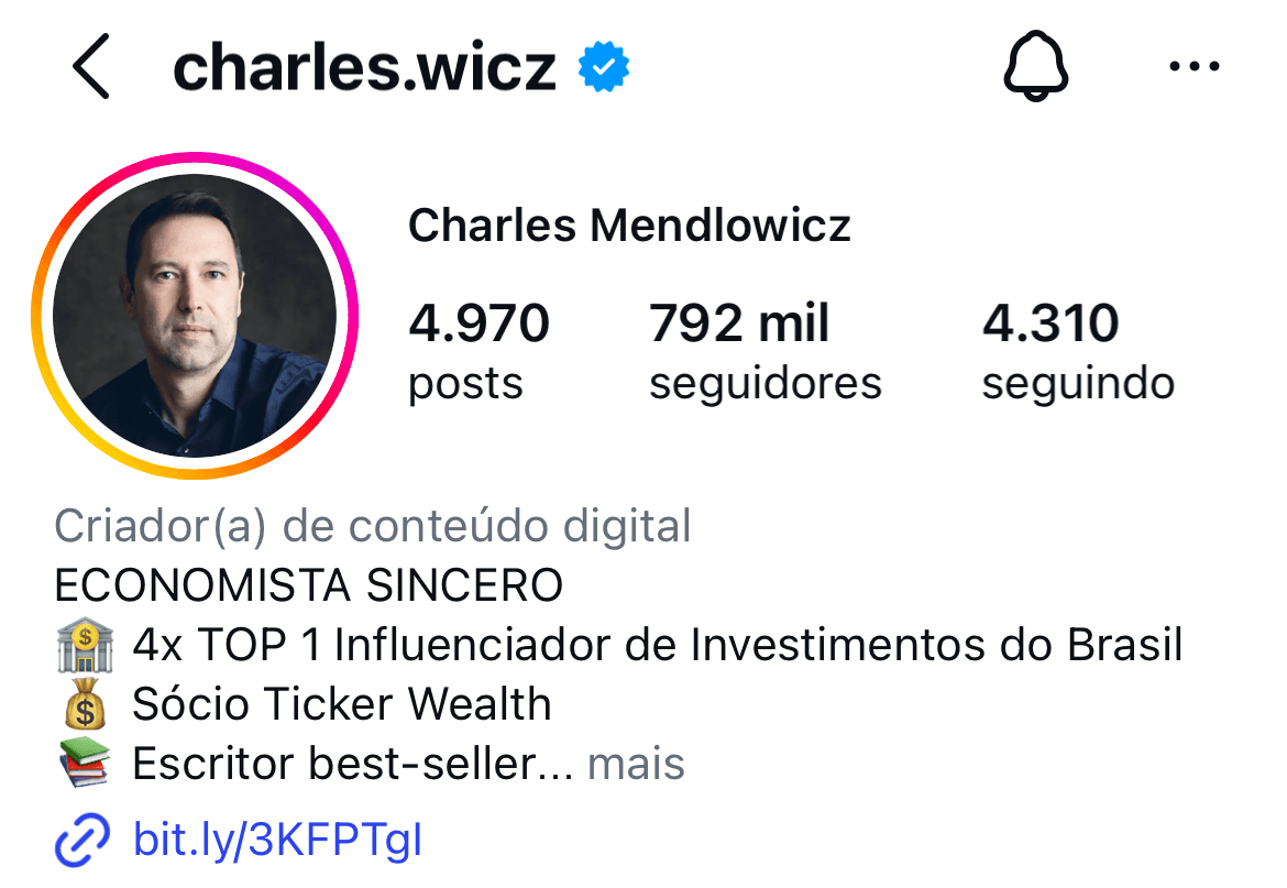 Perfil Instagram — cliente NexIA Lab