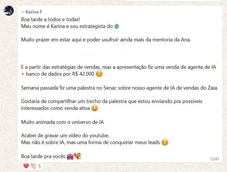 Depoimento de aluno do Sentinela IA — 11